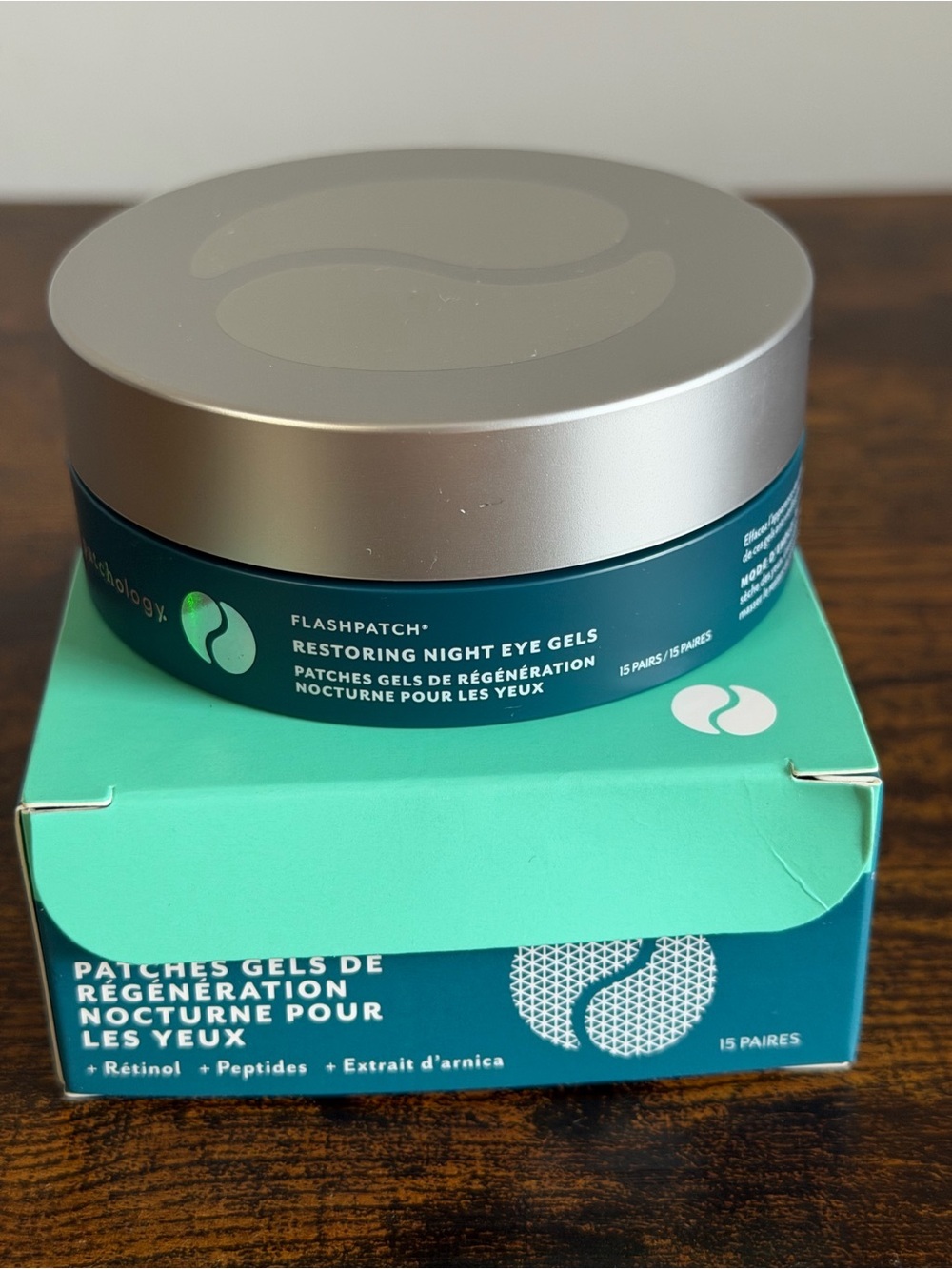 Patchology FlashPatch Restoring Night Eye Gels 15 Pairs Retinol Peptides- New - Picture 2 of 9